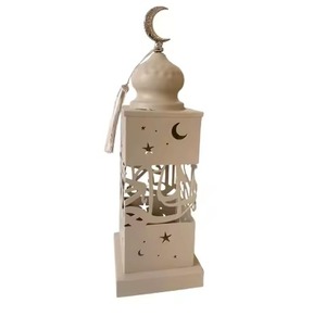 Décoration de Ramadan en métal, centre de table noir gravé, style lune et étoile, fait à la main, réutilisable, haute qualité - Product Image 4