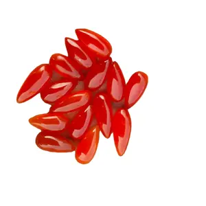 天然红玛瑙梨形凸圆形手工制作超抛光宽松宝石优质批发价格制造商印度
