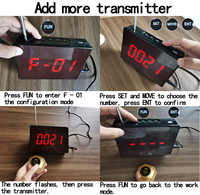 Système d'Appel Sans Fil Daytech pour Hôpitaux et Restaurants – Boutons d'Appel d'Alerte Infirmière Étanche avec Portée de 150m – Ensemble de 6 Pièces