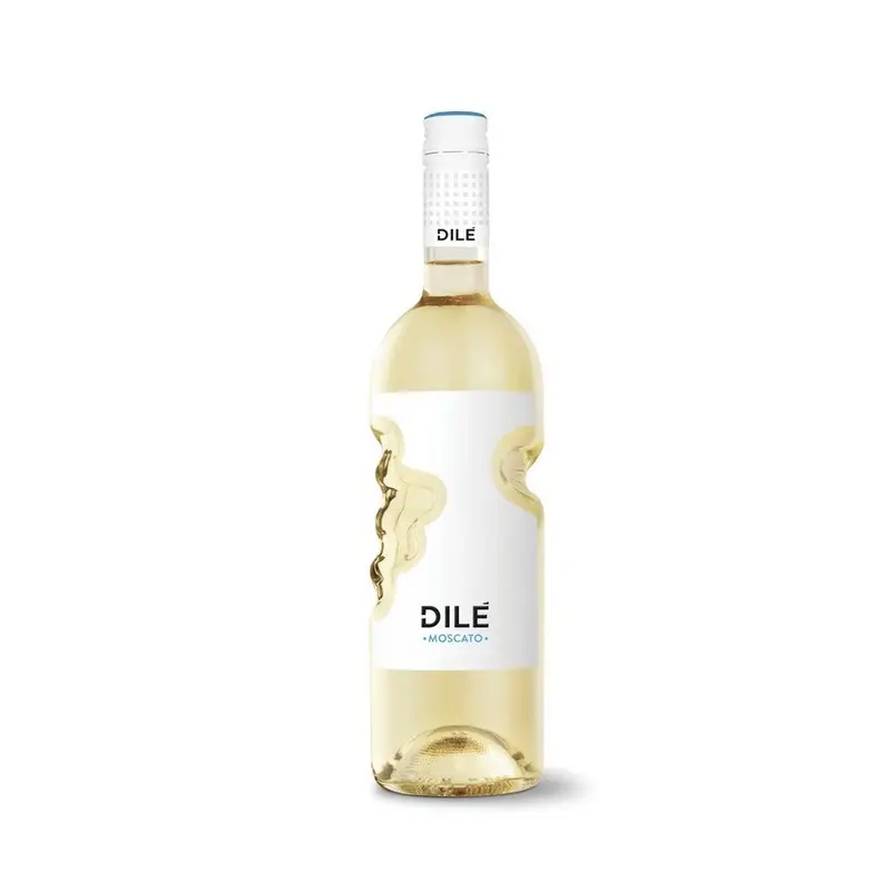 DILE' MOSCATO, cóctel dulce, efervescente, 750ml, 25,36 oz, contenido de alcohol 5%, ideal para repostería y postres