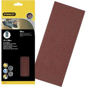 Feuilles de ponçage non perforées Stanley 115x280mm (Multipack) - Product Image 1