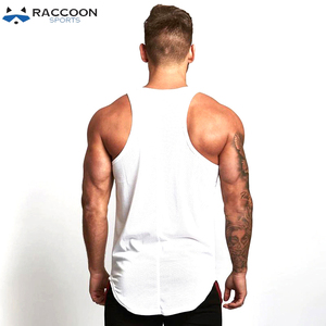 Camiseta de algodón con diseño para hombre, ropa deportiva masculina para Fitness, culturismo, personalizada, gimnasio, deportes de mapache - Product Image 3