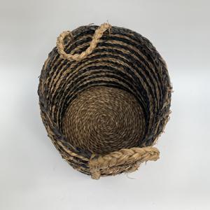 Nhat Minh panier de rangement en jonc de mer avec poignée multifonction de couleur personnalisée pour la maison et le bureau origine vietnamienne bas quantité minimale de commande 50 pièces - Product Image 3