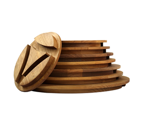 Salvamanteles de madera de moda para soporte de ollas, salvamanteles de madera aceptado con logotipo personalizado para utensilios de cocina y restaurantes - Product Image 2