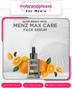 เซรั่มวิตามินซี ไนอะซินาไมด์ ไบโอติน สำหรับผู้ชาย โดย Menz Max Care ผลิตภัณฑ์ดูแลผิวแบบกำหนดเองสำหรับแบรนด์ส่วนตัว - Product Image 2