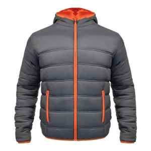 Vente en gros de blouson bombardier pour hommes en nylon personnalisé Manteaux épais d'hiver Capuche Tissu de toile respirant Vente à chaud Design à bulles - Product Image 6