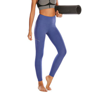 Women High Waist Workout Sport Leggings Quality Seamless Yoga Pants With Solid <b>Pattern</b> Gym <b>Tights</b> Wholesale - Product Image 1