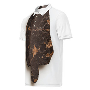 Slim Fit da uomo lungo/corto per Polo di alta qualità tessuto a maglia traspirante Anti-rughe Logo ricamato scuro e colorato ODM - Product Image 5