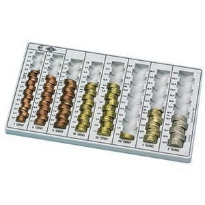 Plateau de comptage d'argent WEDO ECO II 32,8x3,1x17,8 cm pour pièces d'euros de 1 cent à 2 euros, léger - Product Image 1
