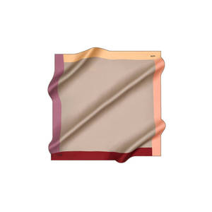 ผ้าพันคอไหมเครปซาตินทรงสี่เหลี่ยมขนาด 90x90 ซม. สีสันสดใส - Product Image 1