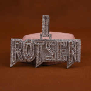 Colgante de diamante de moissanita con nombre ROTSEN personalizado estilo hip hop helado hecho a mano joyería corporal que brilla en la oscuridad para regalo - Product Image 6