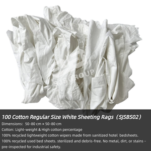 Puro cotone pittore stracci 1 Lb cotone stracci pittore stracci per pulire le camere bianche - Product Image 3