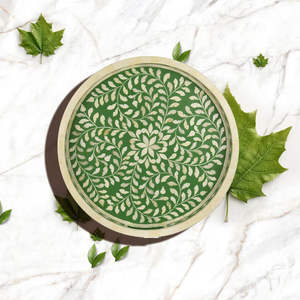 ถาดเสิร์ฟทำมือถาดอาหารสุดหรูถาดรองกระดูกรอมฎอนสำหรับอาหารเช้าอาหารผลไม้ชากาแฟ - Product Image 3