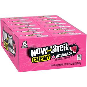 Now & Later Sandía original, .93 onzas, paquete de 24 - Product Image 1