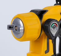 Pistolet à peinture de 200 W avec buse en cuivre, pulvérisateur portable avec LED pour la peinture murale DIY à domicile