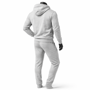 Conjunto Deportivo Premium para Hombre con Cremallera, Sudadera con Capucha Ajustada y Pantalones Jogger, Logotipo Personalizado, Algodón y Poliéster - Product Image 5