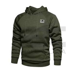 Sudadera con cremallera con estilo Unisex, sudadera personalizada de algodón para hombre, Sudadera con capucha de cara completa en relieve, Material de Jersey pesado, cultivo de invierno teñido liso - Product Image 3