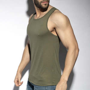 Débardeur de sport pour homme en polyester/coton tricoté écologique, respirant, idéal pour l'entraînement, sous-vêtement parfait, séchage rapide - Product Image 5