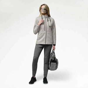 Vestes zippées à manches longues de haute qualité personnalisées Vestes extensibles pour soins infirmiers - Product Image 3