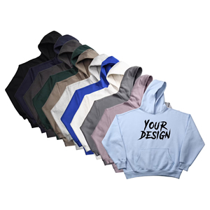 เสื้อฮู้ดสตรีทแวร์ผ้าฟลีซคอตตอน พิมพ์ลายพัฟ DTG น้ำหนัก 280 กรัม ทรงโอเวอร์ไซส์ ใส่ได้ทั้งชายและหญิง สำหรับฤดูหนาว มีกระเป๋า ระบายอากาศได้ดี - Product Image 1