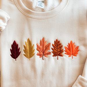 Sweatshirt: Preppy Automne Crewneck - Product Image 2
