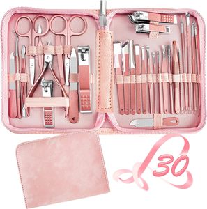 New MAQNSCO Manicure Set 30 in 1 Nail Clipper set REDFLOW nail clippers fingernail toenail clippers Manicure <b>Tools</b> pedicure <b>tool</b> - Product Image 1