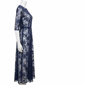 Tissu en dentelle florale écologique en maille, matière polyester douce, léger et respirant, idéal pour la confection de robes et les fournitures textiles. - Product Image 2