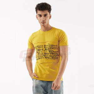Camiseta de Manga Corta para Hombre, Ligera, 100% Algodón, Personalizable, Transpirable, de Lona, Corte Regular, con Diseño Estampado en la Parte Delantera - Product Image 5