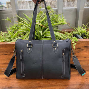 ใหม่ล่าสุดกระเป๋าหนังวัวแท้สำหรับเดินทางใช้ได้หลายรูปแบบทำด้วยมือใช้ได้ทุกเพศกระเป๋าขนาดใหญ่ใส่ผมซ่อนกระเป๋าขน - Product Image 5