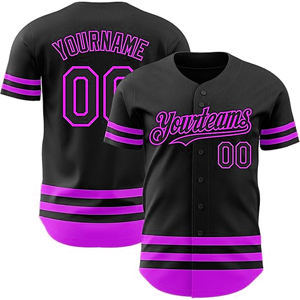 Maillot de baseball de qualité supérieure pour hommes Maillot de baseball imprimé de logo personnalisé Sports de plein air Maillot de baseball de style unique - Product Image 6