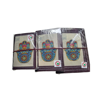 Nueva colección Cuaderno de papel hecho a mano Juego de papel moderno de tres cuadernos de notas de la India