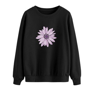OEM personalizado mujeres Casual ropa de calle cuello redondo de algodón al por mayor de invierno sudadera suelta Ajuste de alta calidad de las mujeres sudadera Casual - Product Image 2