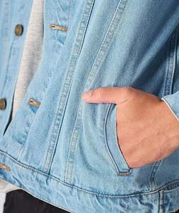 แจ็กเก็ตยีนส์เข้ารูปสำหรับผู้ชายเสื้อคลุมยีนส์สีน้ำเงินเสื้อผ้าแนวสตรีทเสื้อผ้ายีนส์แฟชั่นสำหรับร้านค้า - Product Image 5