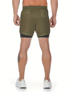 Shorts de course pour hommes, respirants, athlétiques, pour la salle de sport, l'entraînement, le jogging, les sports, légers, à séchage rapide, vêtements de sport actifs - Product Image 4