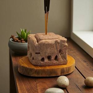 Porte-encens éléphant fabriqué à la main brûleur d'aromathérapie en stéatite sculpté pour la méditation parfum de maison décoratif religieux - Product Image 2