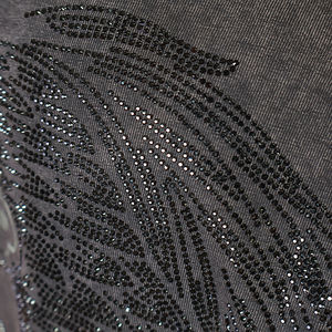 T-shirts surdimensionnés personnalisés pour hommes, 220 g/m², coton délavé à l'acide, coupe ample, avec motif en strass et broderie. - Product Image 6