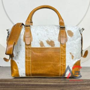 New Arrival Wholesale High Quality Vintage Genuine Leather Weekender Bags Cowhide Duffle Bag for Men's Custom Luxury Travel Bags - Product Image 1