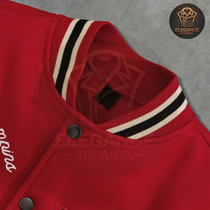 2025 sur mesure nouveauté collège Letterman Baseball université veste OEM Street Rush toile Stand contraste couleur Patchwork - Product Image 3