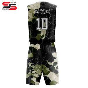 Uniforme de Baloncesto Personalizado de Doble Cara, Camiseta y Pantalones Cortos de Baloncesto Reversibles Sublimados sin Mangas - Product Image 6