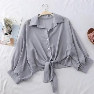 Customize Design Long Sleeves Women's Shirts Casual Breathable Wholesale Shirt Top Quality Stylish Summer Shirts - Product Image 3