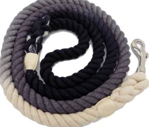 Laisse pour chien en corde tressée ombrée 100% coton multicolore - Product Image 4