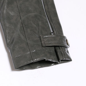 Servicio OEM, Precio Económico, Chaqueta de Cuero Vacuno para Hombre, Estilo Urbano, Cuello Alto, Impermeable, Resistente al Viento, Marca Privada, Nueva Llegada - Product Image 3