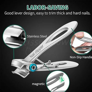 Cortaúñas ergonómico de alta resistencia con opción de marca Ideal para venta al por menor y al por mayor - Product Image 2