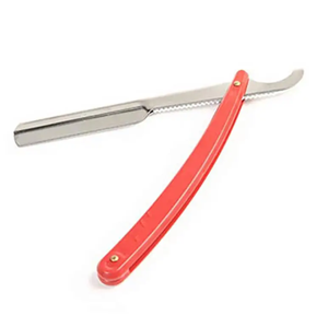 Rasoirs de barbier droits Style acier inoxydable poignée en plastique rasoirs de rasage pliants avec marque privée - Product Image 1