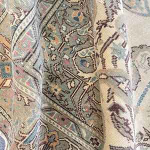 Alfombra Turca Vintage de 4.7x6.9 pies, Alfombra de Lana Marrón con Diseño de Puntos - Product Image 5