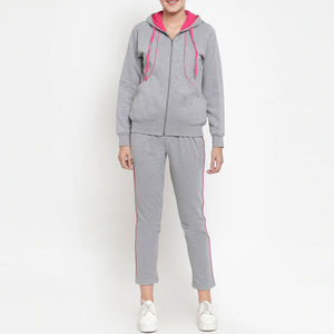 Chándal de invierno de moda para mujer 2026, sudadera con capucha transpirable, chándal liso de talla grande para mujer, chándal con logo personalizado al por mayor - Product Image 1