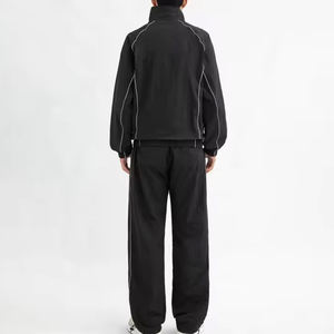 Survêtements de haute qualité pour hommes en coton à capuche, coupe-vent, impression de logo personnalisée, léger, séchage rapide, vêtements de sport - Product Image 2