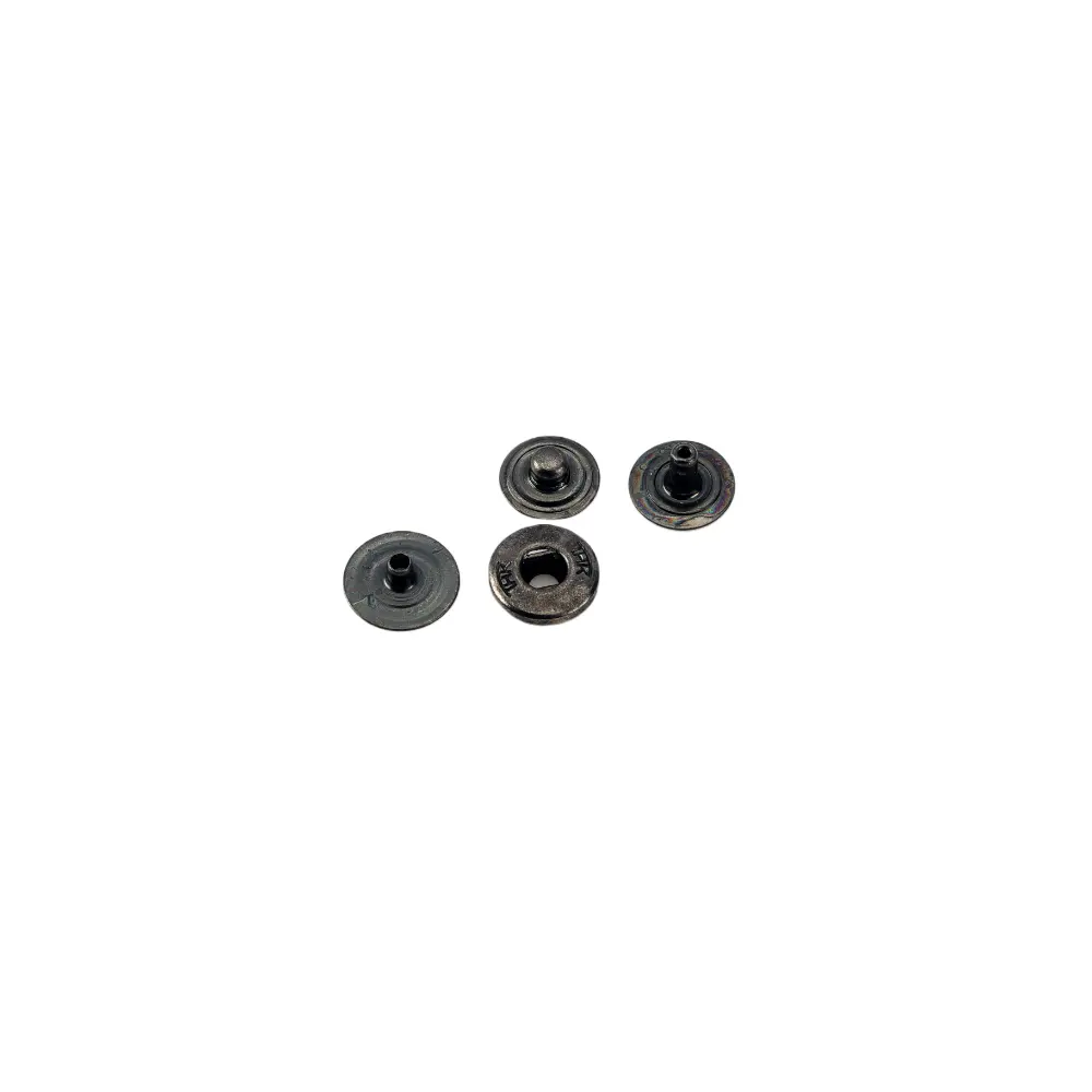 Made in japan solid brass THK NO.8 9mm black Spring snap button Garment Accessories 4 Part Spring For Clothes