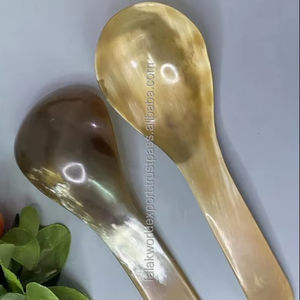 Cuchara Medidora de Cuerno de Búfalo Natural, Estilo Animal, Hecha a Mano en India, Pulida y Ecológica, para Regalos, por FWE - Product Image 1