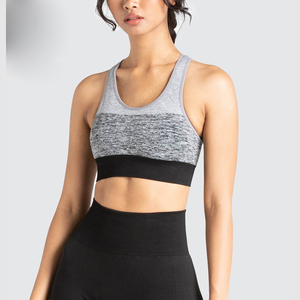 Sujetador deportivo de Yoga sin costuras para mujer con logotipo, Top corto transpirable para gimnasio, Top deportivo cómodo para Fitness - Product Image 5